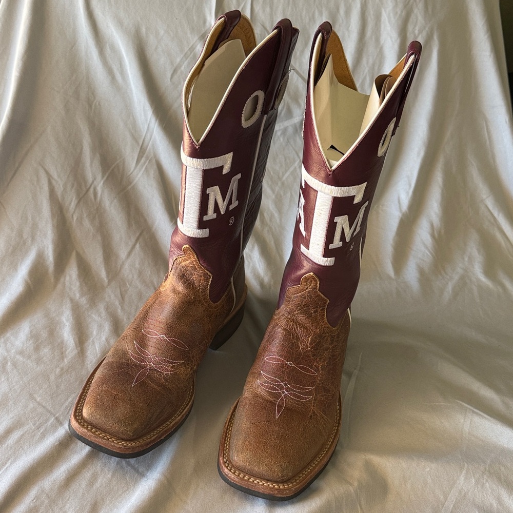 Texas A&M Cowboy Boots - Sz 8.5 D
